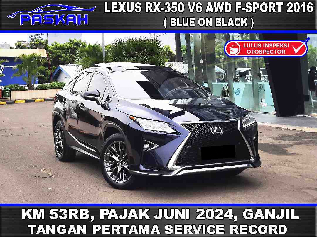 2016 Lexus RX 350 3.5 F-Sport - Foto 1 dari 9