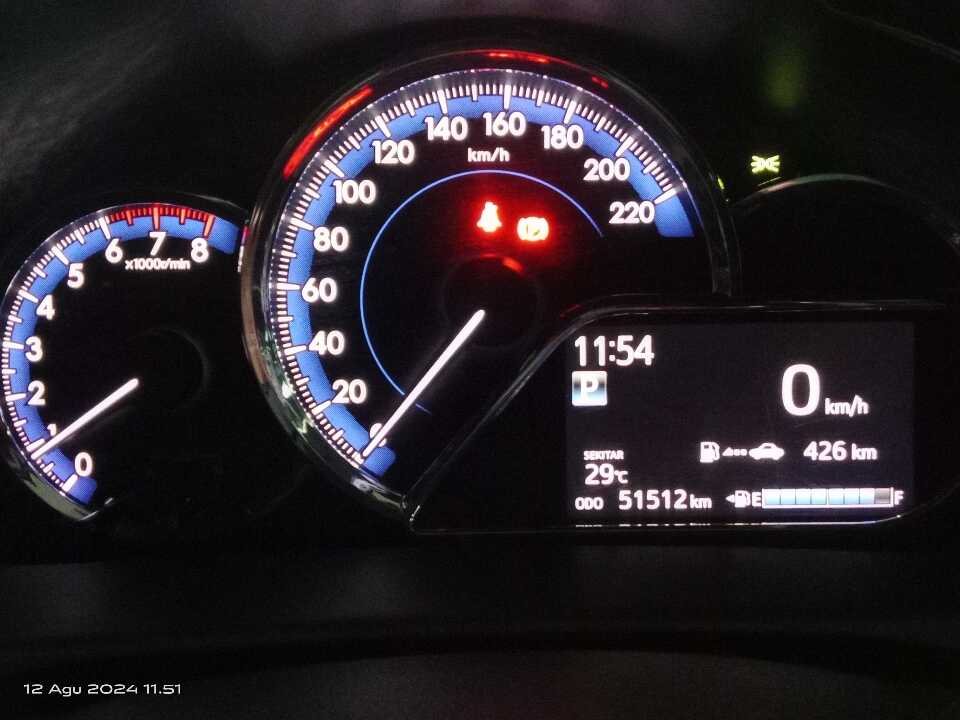 Foto Mobil Bekas Odometer Toyota Yaris 1.5 S tahun 2021