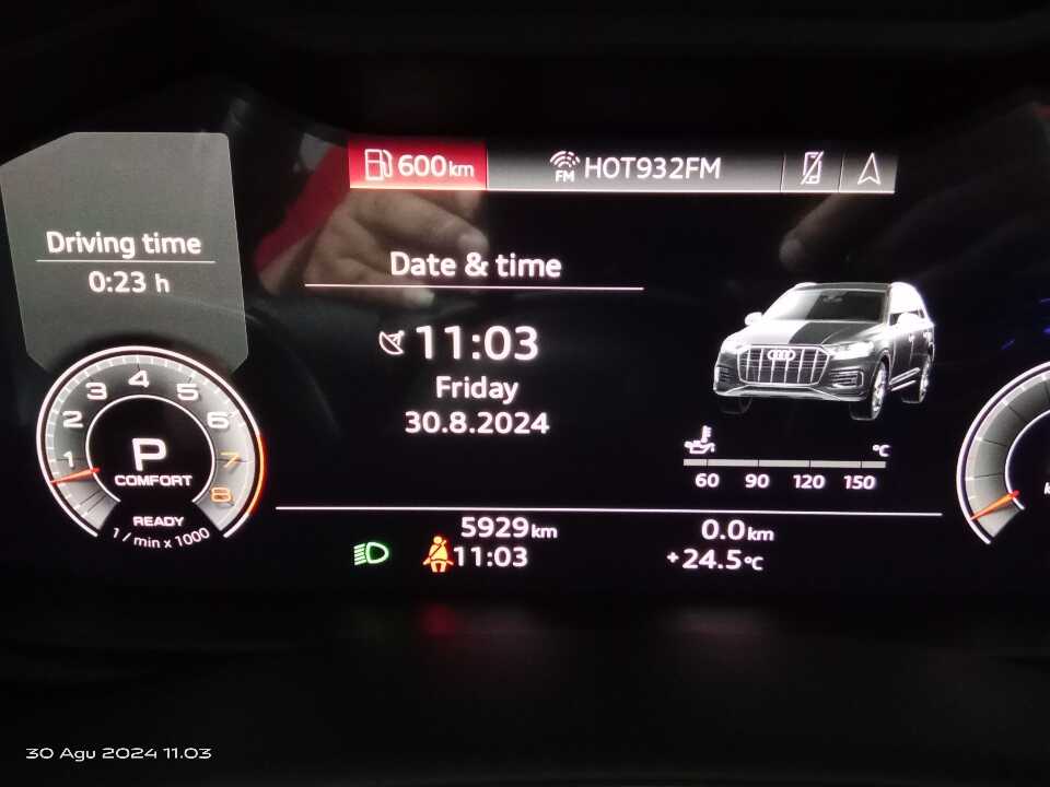 Foto Mobil Bekas Odometer Audi Q7 3.0 TFSI tahun 2022