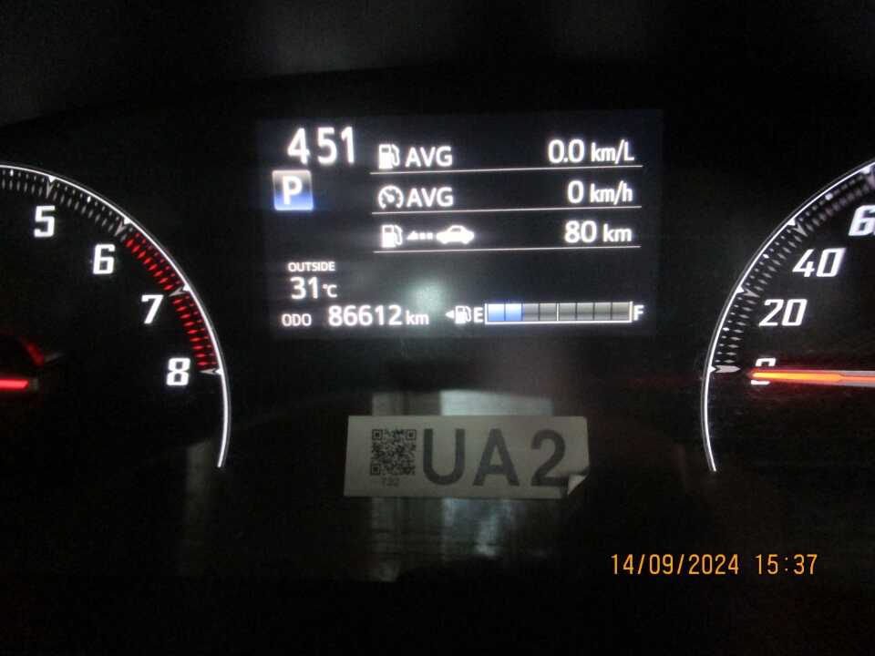 Foto Mobil Bekas Odometer Toyota Sienta 1.5 Q tahun 2017