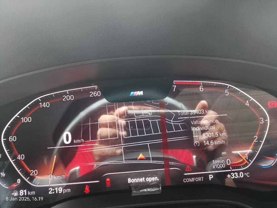 Foto Mobil Bekas Odometer BMW 530i 2.0 M Sport tahun 2019