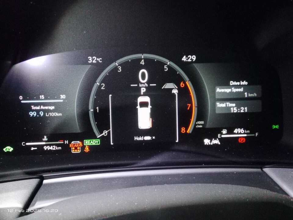 Foto Mobil Bekas Odometer Lexus LM 350 2.5 L tahun 2024
