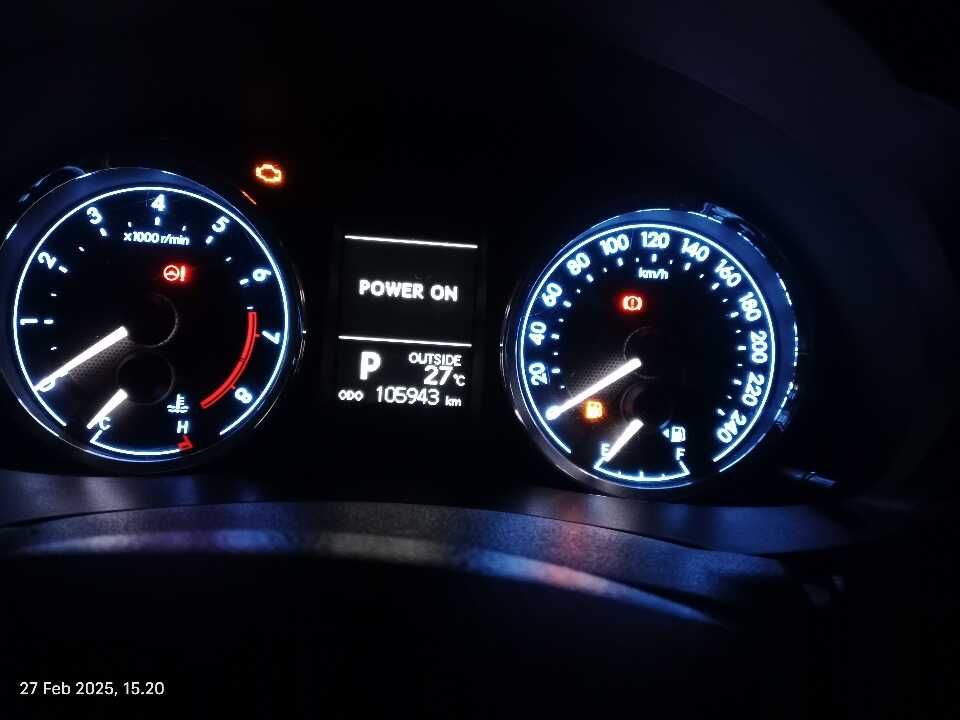 Foto Mobil Bekas Odometer Toyota Corolla Altis 1.8 V tahun 2015