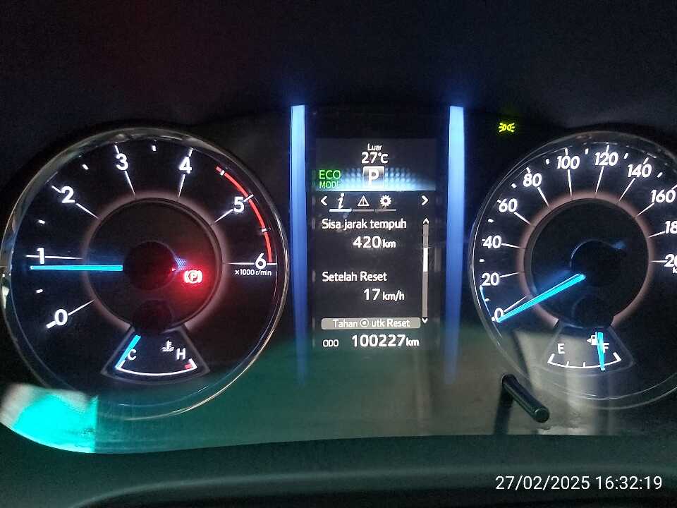 Foto Mobil Bekas Odometer Toyota Fortuner 2.4 4X2 VRZ tahun 2019