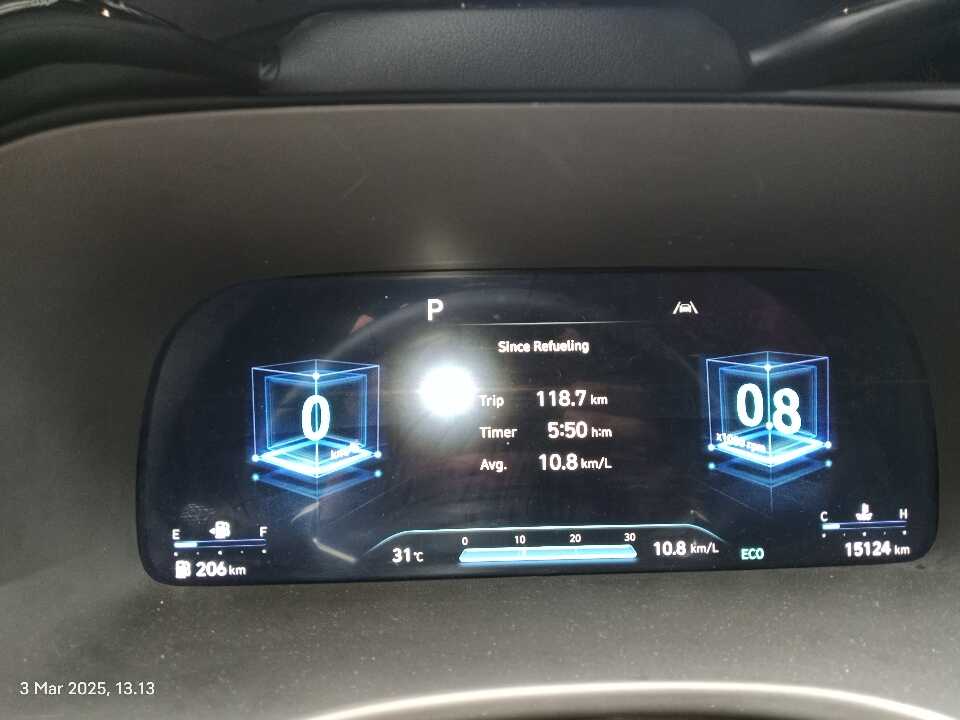 Foto Mobil Bekas Odometer Hyundai Palisade 2.2 tahun 2023
