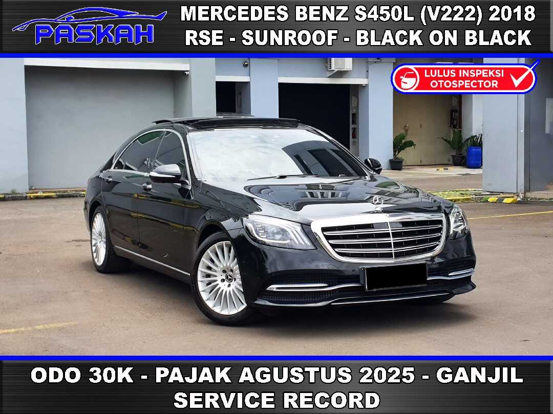 2018 Mercedes-Benz S450L 3.0 V222 - Foto 1 dari 10