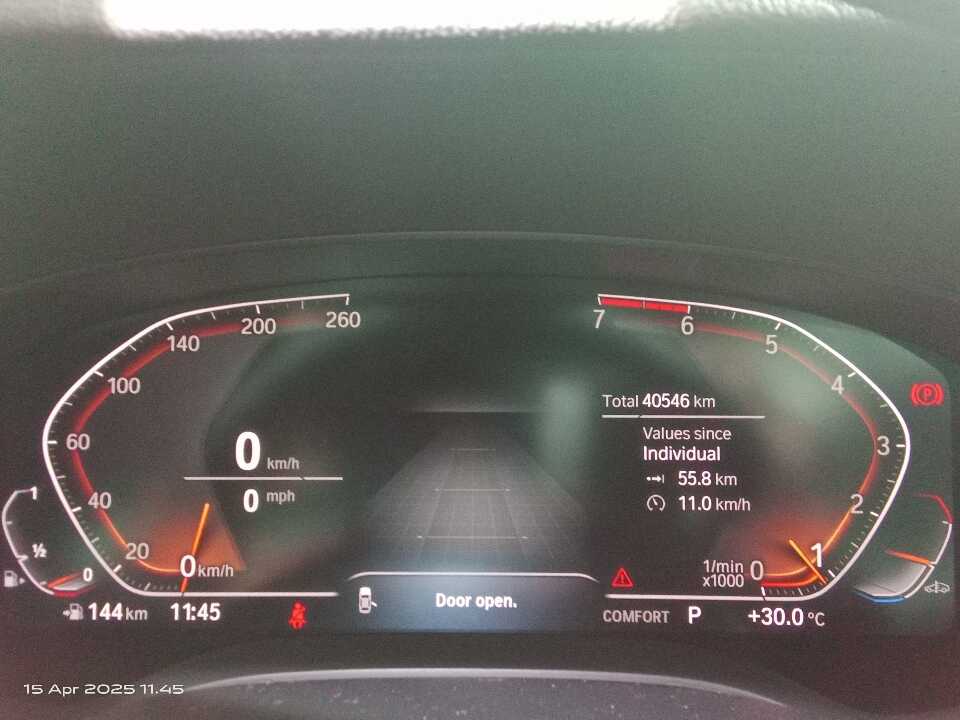 Foto Mobil Bekas Odometer BMW 530i 2.0 tahun 2019