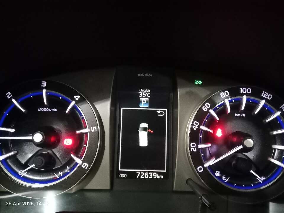 Foto Mobil Bekas Odometer Toyota Innova 2.4 Venturer tahun 2022