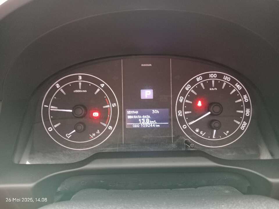 Foto Mobil Bekas Odometer Toyota Innova 2.4 G tahun 2019