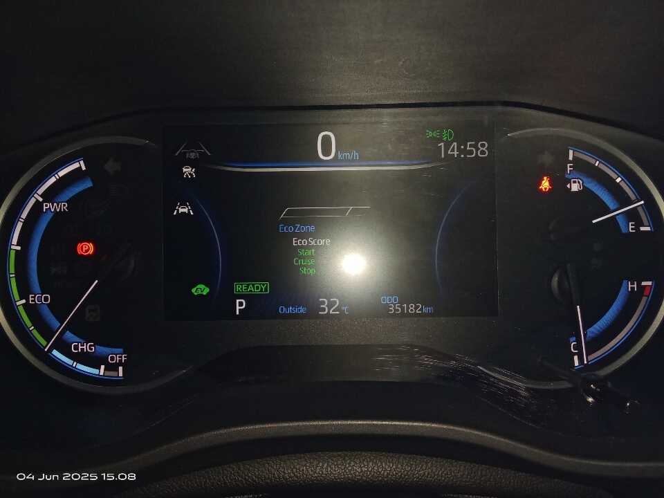 Foto Mobil Bekas Odometer Toyota Innova 2.0 Zenix Q HV CVT TSS tahun 2023