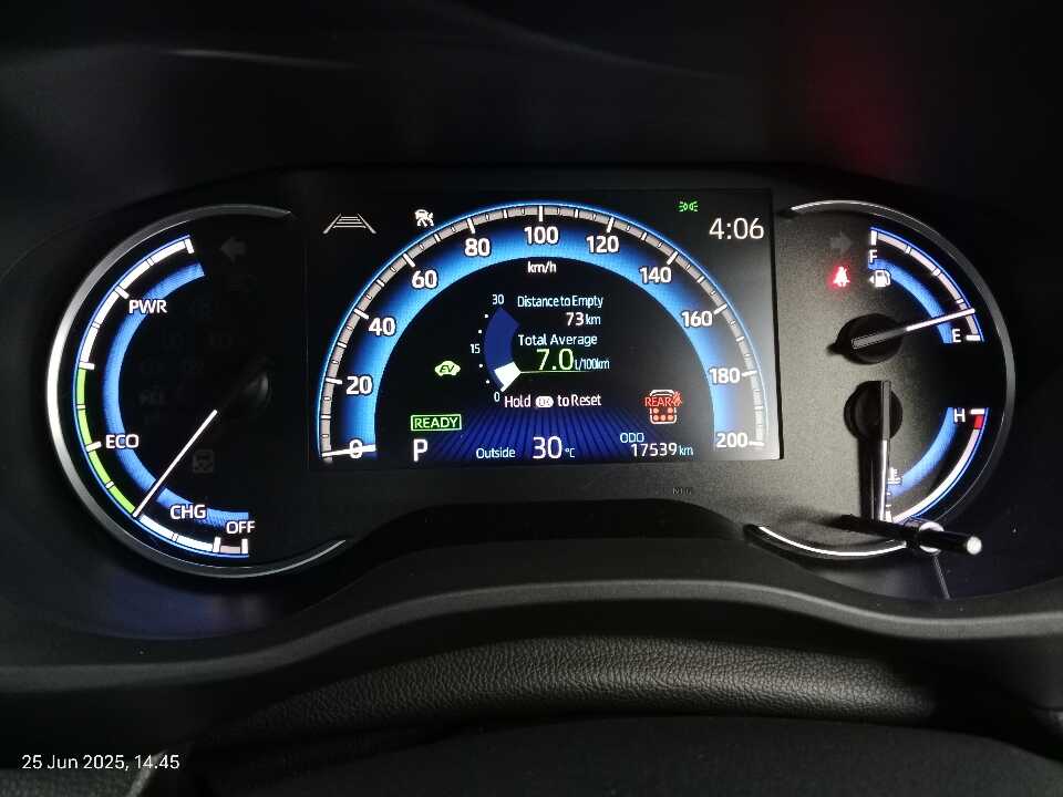 Foto Mobil Bekas Odometer Toyota Innova 2.0 Zenix Q HV CVT TSS tahun 2023