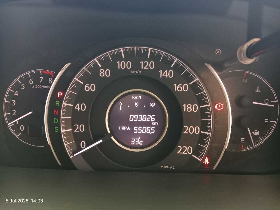 Foto Mobil Bekas Odometer Honda CR-V 2.4 RM3 tahun 2014