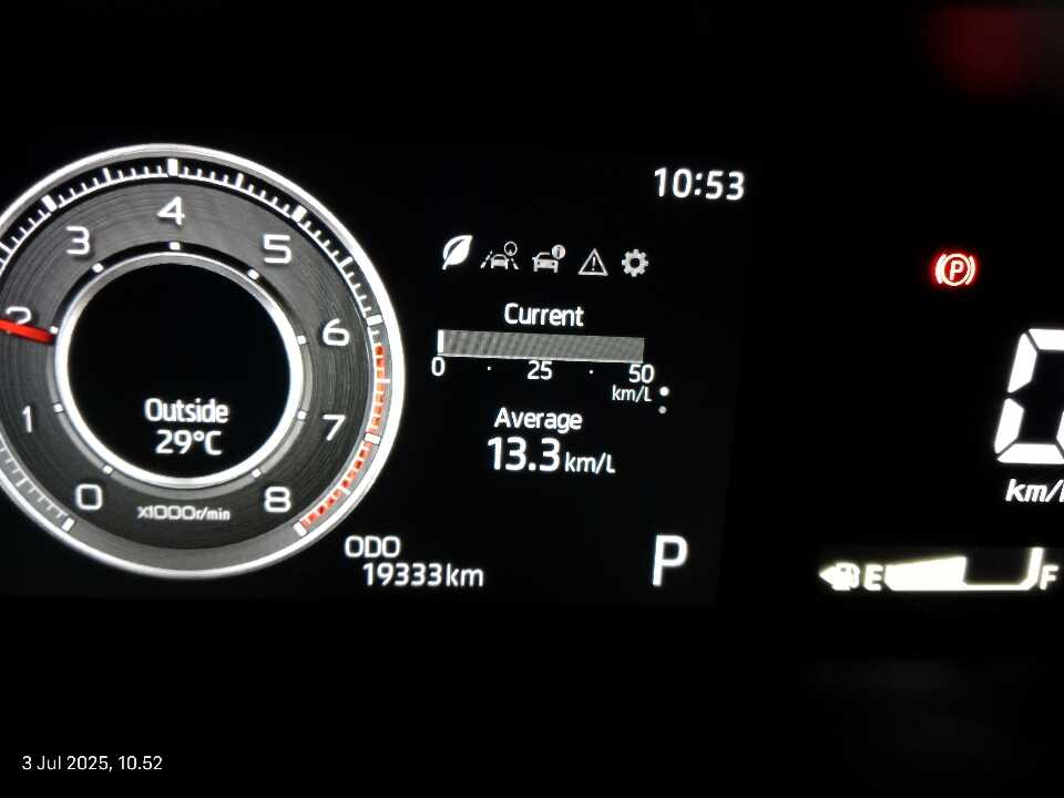 Foto Mobil Bekas Odometer Toyota Raize 1.0 GR Sport TSS tahun 2022