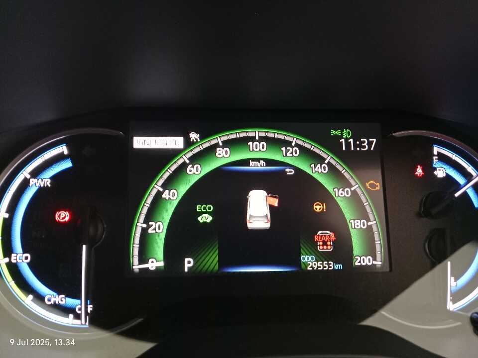 Foto Mobil Bekas Odometer Toyota Innova 2.0 Zenix Q HV CVT TSS tahun 2023