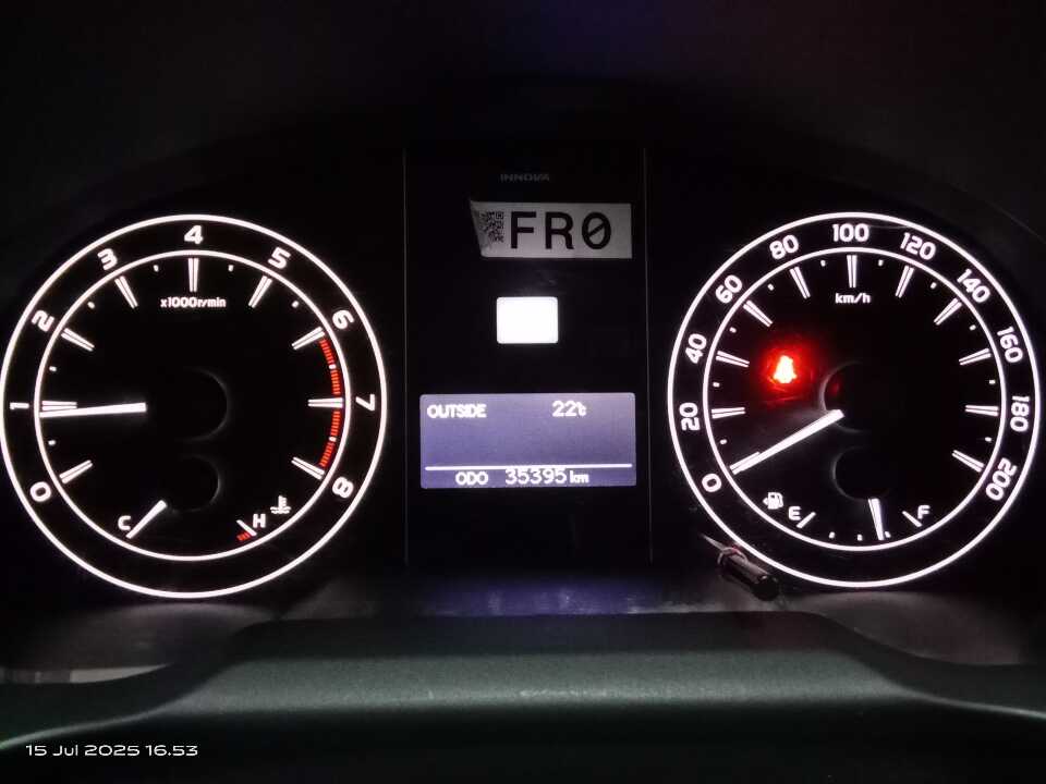 Foto Mobil Bekas Odometer Toyota Innova 2.0 G tahun 2022
