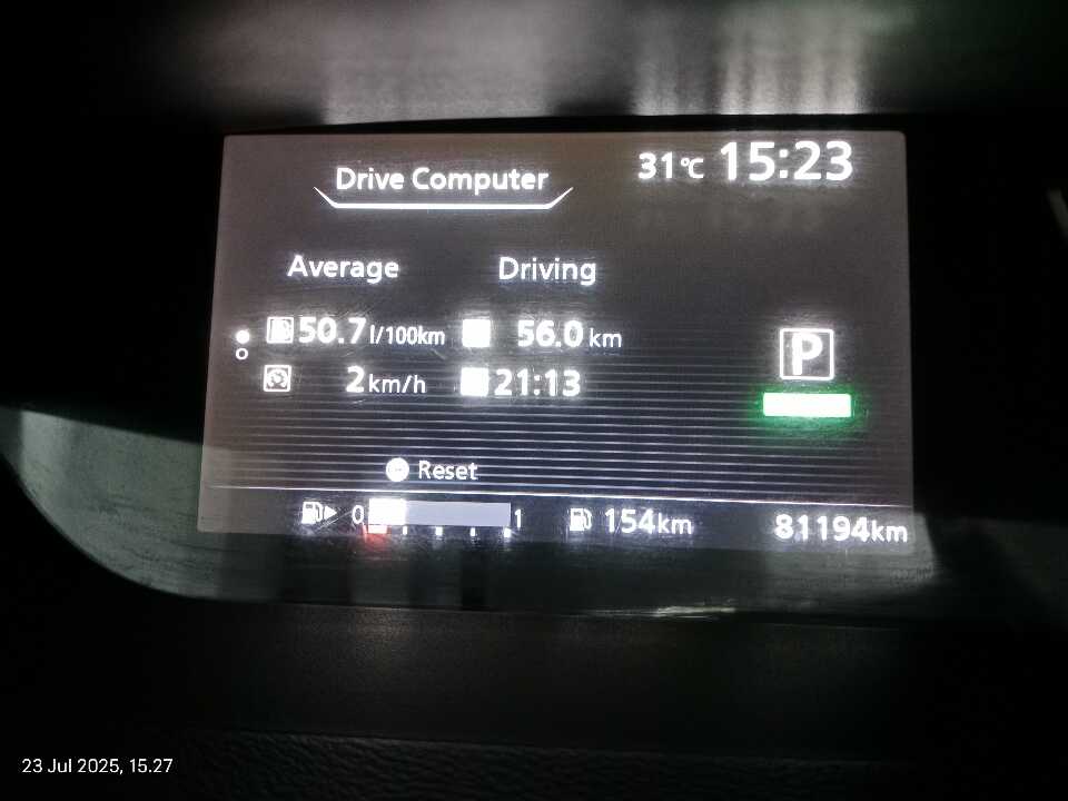 Foto Mobil Bekas Odometer Nissan Serena 2.0 Highway Star tahun 2019
