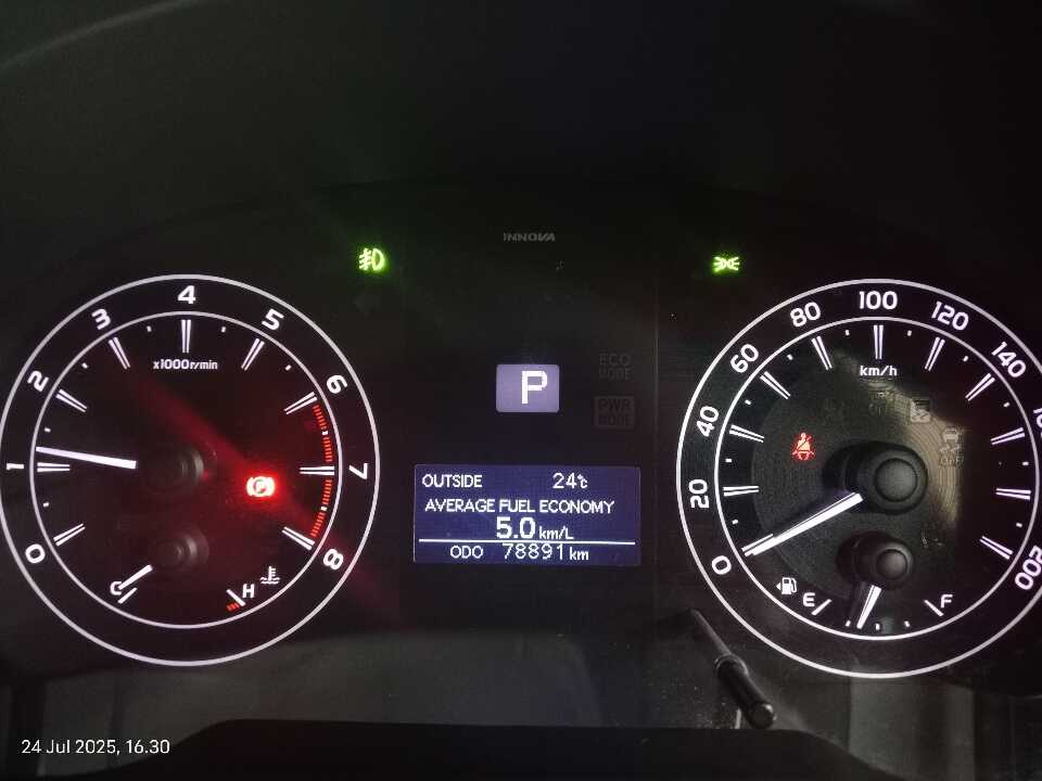 Foto Mobil Bekas Odometer Toyota Innova 2.0 G tahun 2018