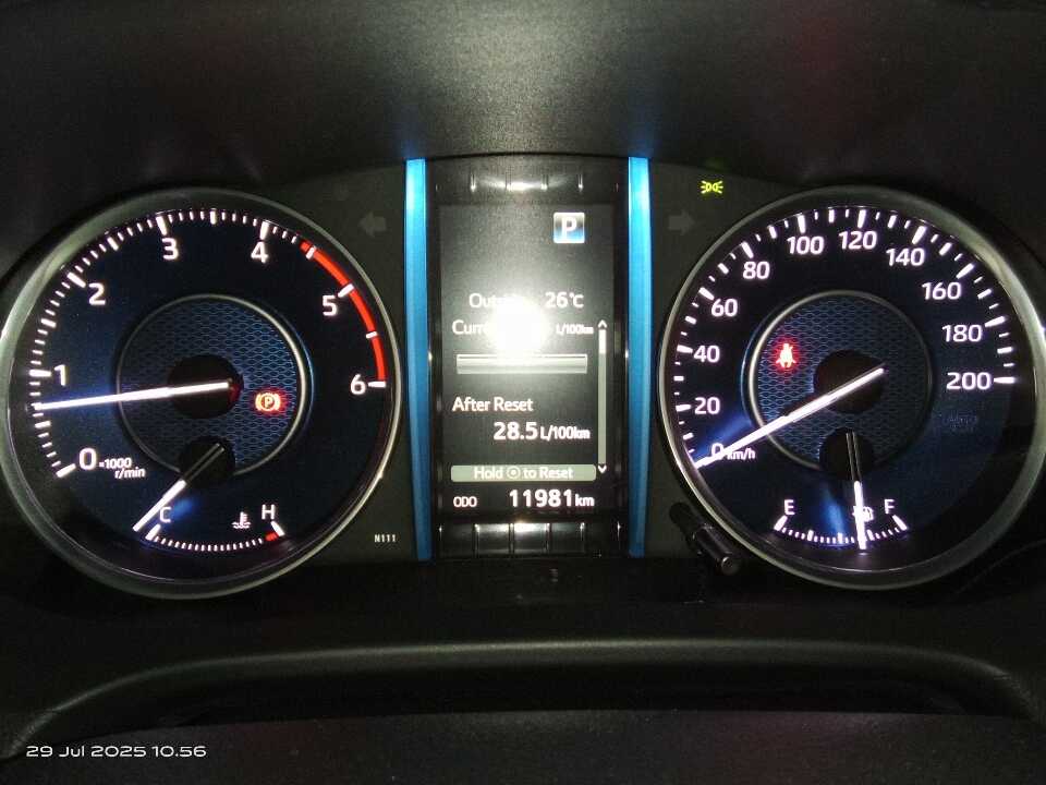 Foto Mobil Bekas Odometer Toyota Fortuner 2.8 4X2 VRZ tahun 2024