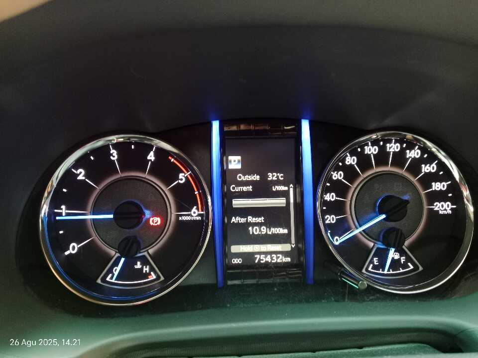 Foto Mobil Bekas Odometer Toyota Fortuner 2.4 4X2 VRZ tahun 2020
