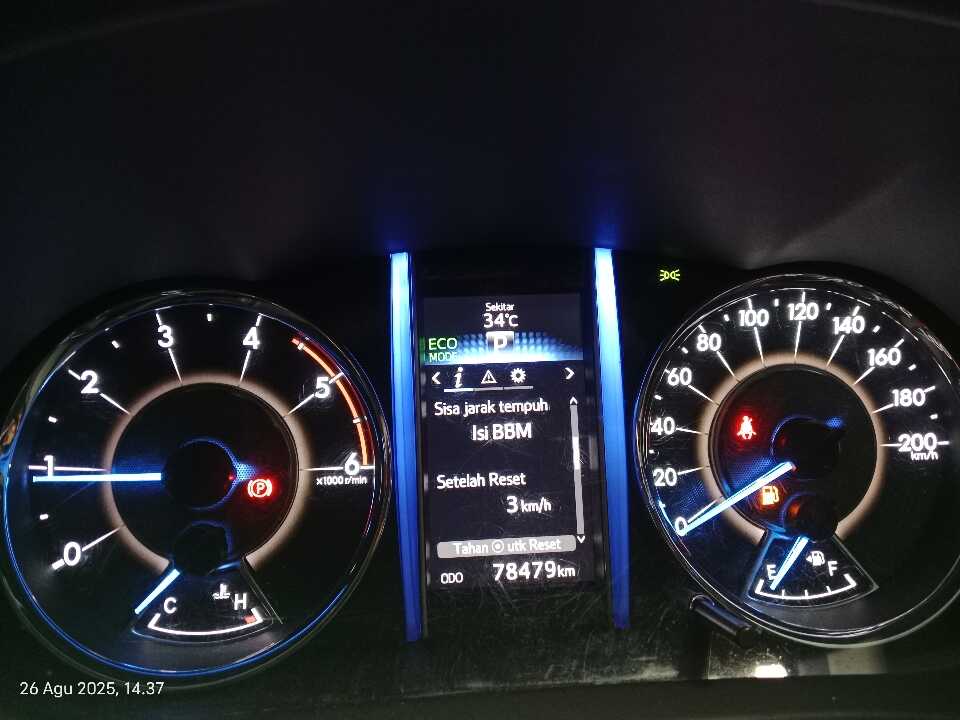 Foto Mobil Bekas Odometer Toyota Fortuner 2.4 4X2 VRZ tahun 2018