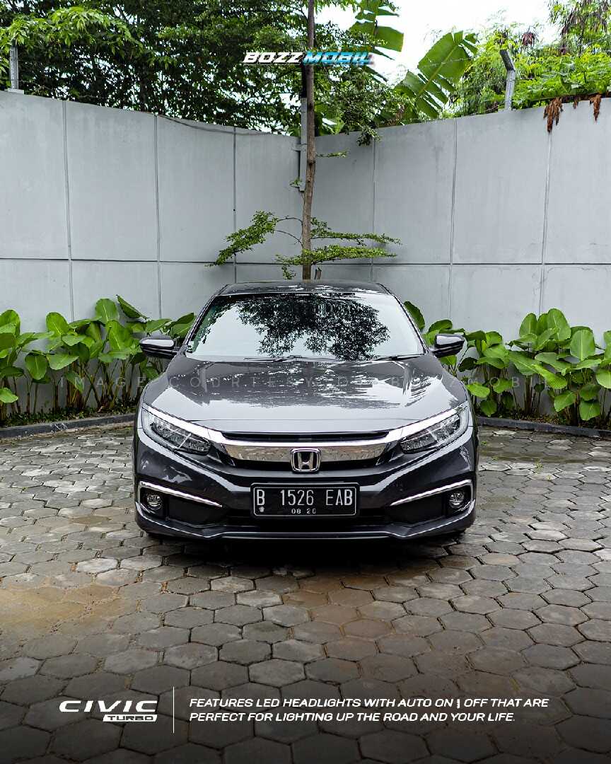 Foto Mobil Bekas Tampak Depan Honda Civic 1.5 Turbo tahun 2019