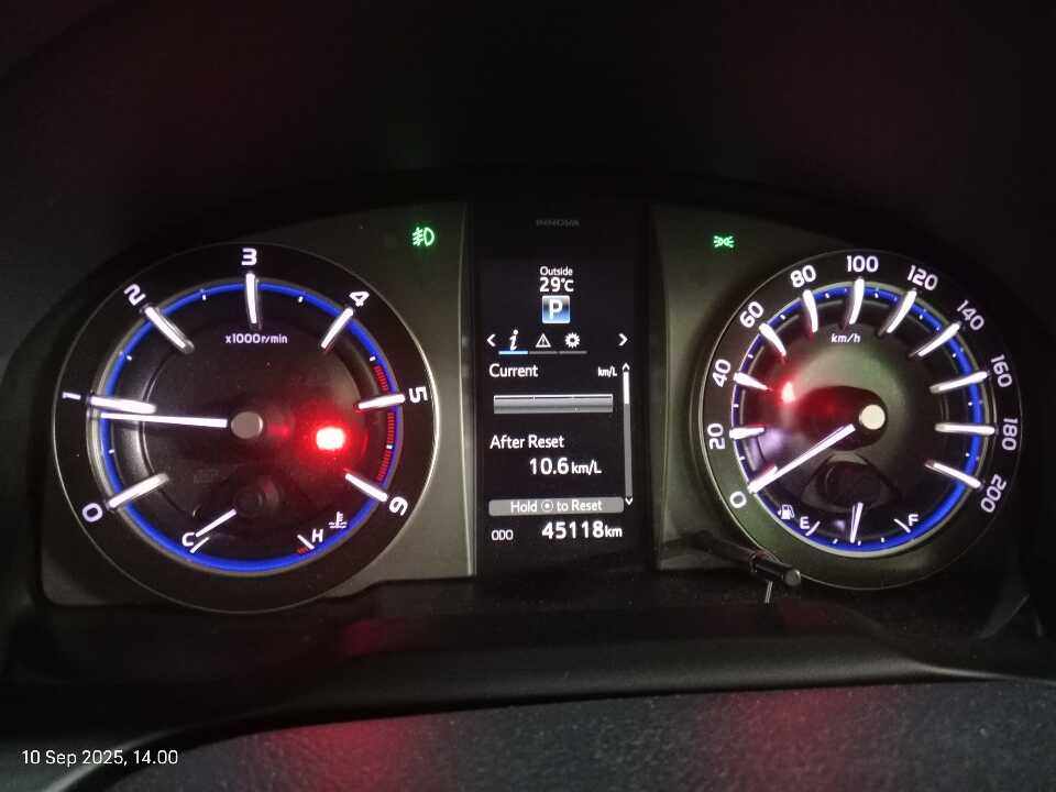 Foto Mobil Bekas Odometer Toyota Innova 2.4 V tahun 2019