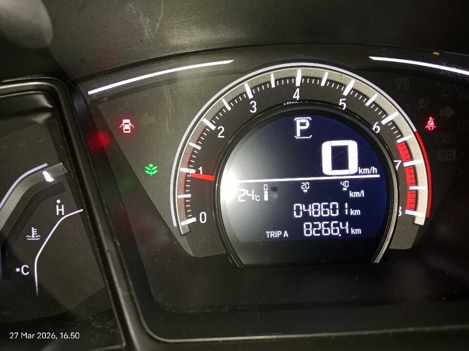 Foto Mobil Bekas Odometer Honda Civic 1.5 E Hatchback tahun 2020