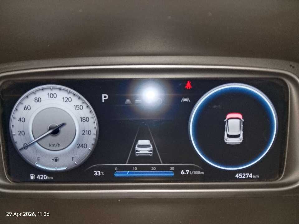 Foto Mobil Bekas Odometer Hyundai Creta 1.5 Prime tahun 2023