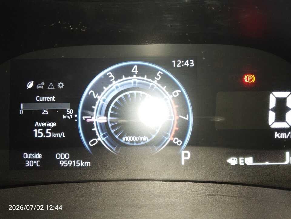 Foto Mobil Bekas Odometer Toyota Raize 1.0 G tahun 2021